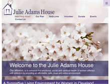 Tablet Screenshot of julieadamshouse.org